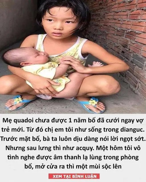 Bé gái 7 tuổi Bố bỏ đi theo vợ mới, phải nghỉ học ở nhà lấy sữa lon pha loãng cho em 2 tháng uống giờ ra sao?