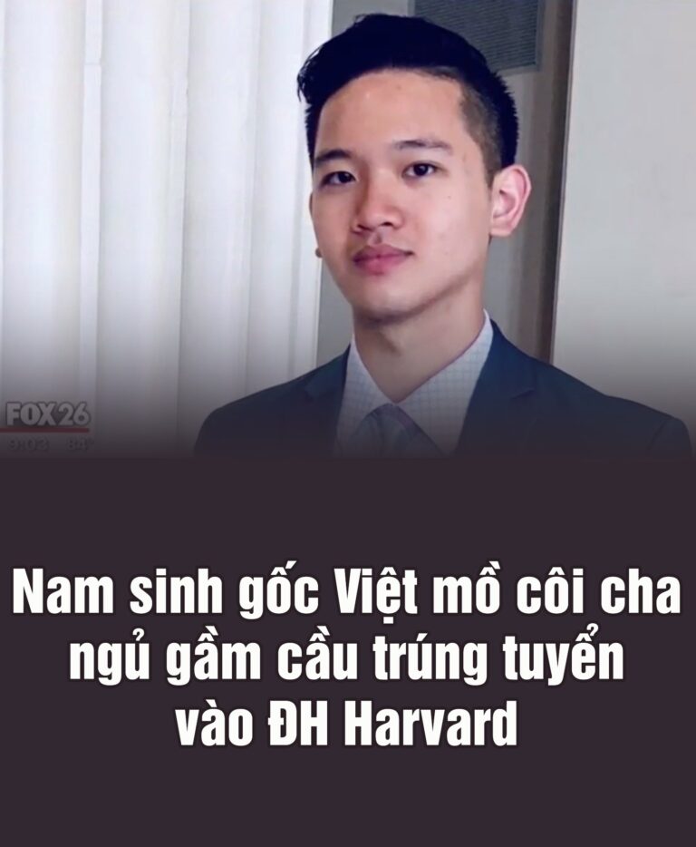 Mồ côi Cha Nam sinh gốc Việt , ngủ g,ầm cầu tr,úng tuyển ĐH Harvard…