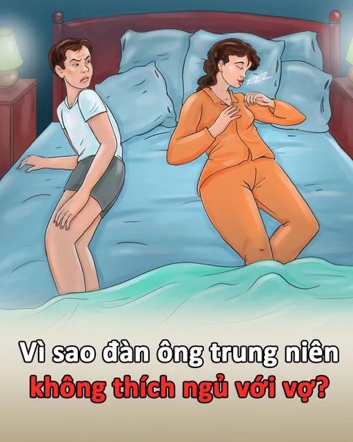 Vì sao đàn ông trung niên không thích ng,ủ với v,ợ..?