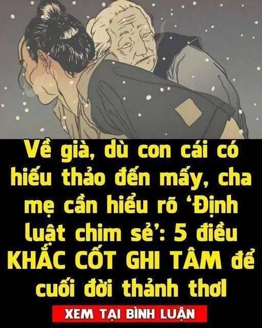 Về già, dù con cál có hiếu thảo đến mấy, cha mẹ cần hiểu rõ ‘Định luật chim sẻ’: 5 điề,u KHẮ,C CỐ,T GH,I TÂ,M để cuối đời thảnh thơI